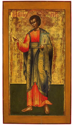 Grande icona russa raffigurante  San Paolo Apostolo